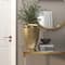 18" Gold Aluminum Brushed Vase with Hammered Top